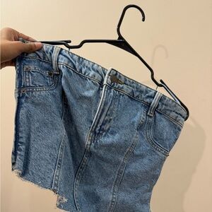 ZARA Stylish Blue Denim Top